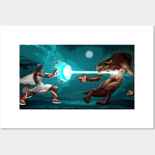 Fighting scene Posters and Art